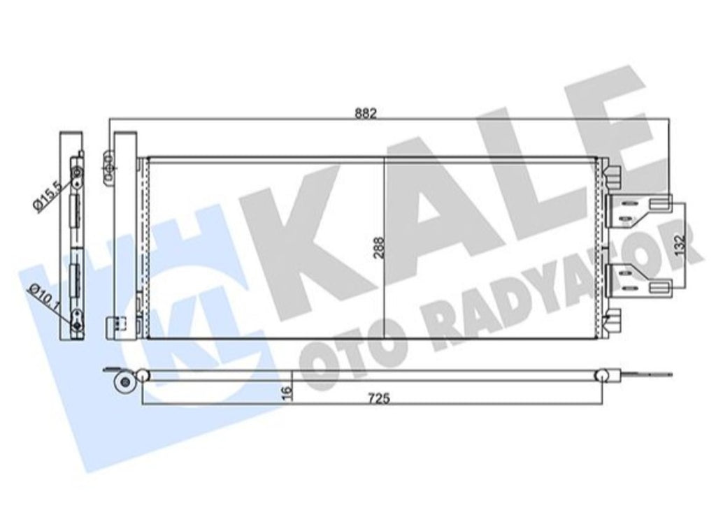 Fiat Ducato Boxer Jumper Klima Radyatörü Kurutuculu Kale 040ABC030 - main