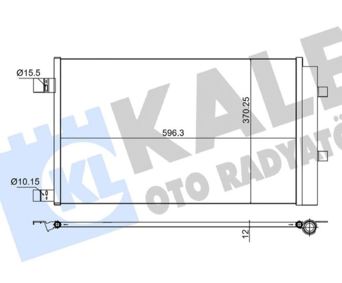 Renault Megane 4 Talisman Kangoo Klima Radyatörü Kale 050ABC092 - main