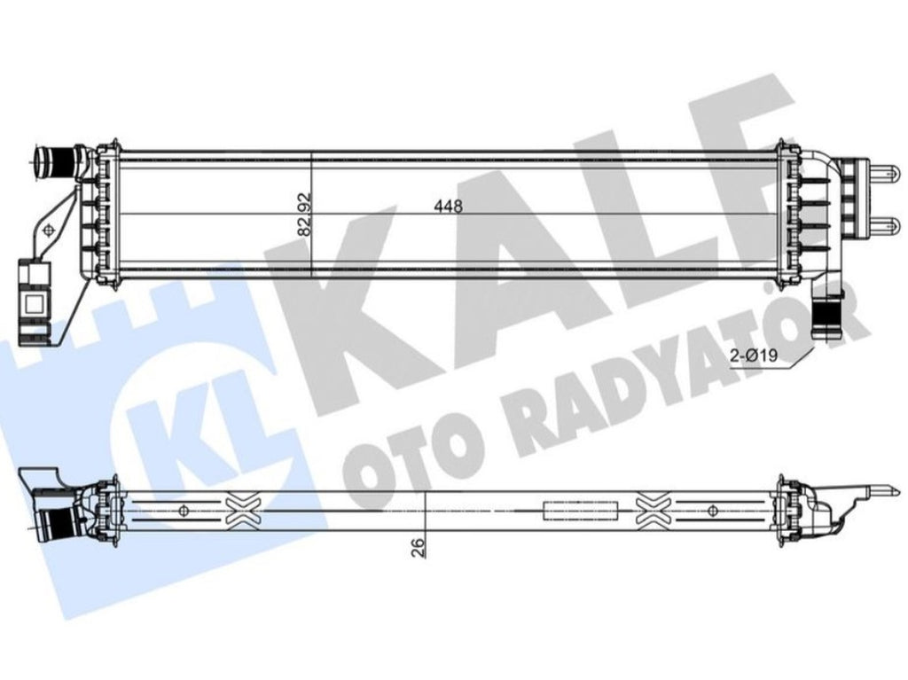 Dacia Duster Logan Sandero Turbo İntercooler Kale Radyatör 0559221AB - main