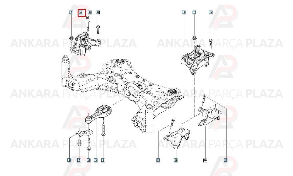Motor Takozu Sağ Fluence Megane 3 Scenic 3 1,6 16V