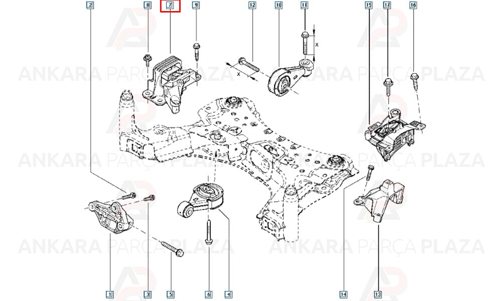 Motor Takozu Megane 3 1.4 16V 2009> Scenic Talisman 1.4 16V 2009>