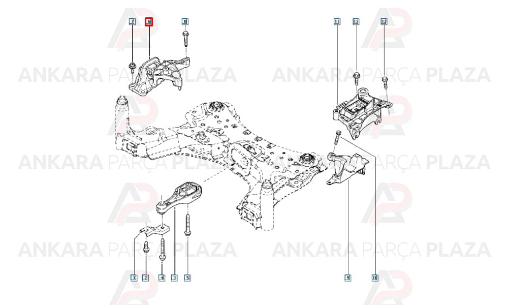 Motor Takozu Fluence Megane 3 Scenic 3
