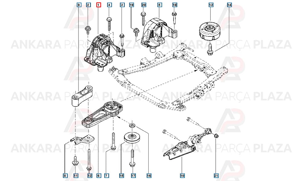 Motor Takozu Dacia Duster Logan 1.6 16V K4M 112101351R 112108139R