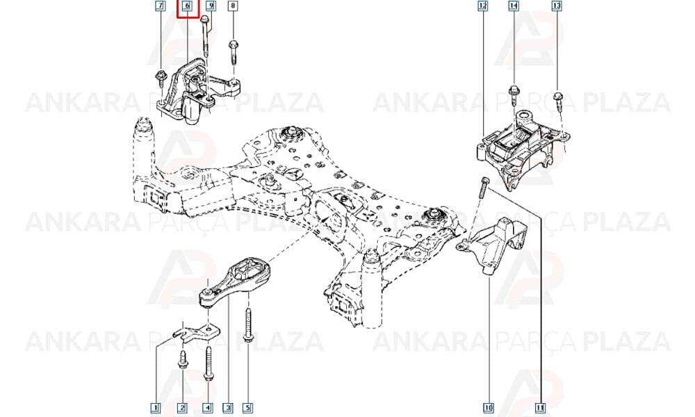 Motor Takozu Megane 3 Scenic 3 1.2 Tce