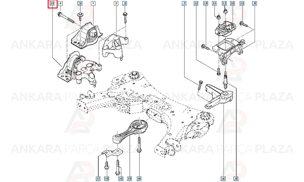 Motor Takozu Renault Kangoo 3 1.5