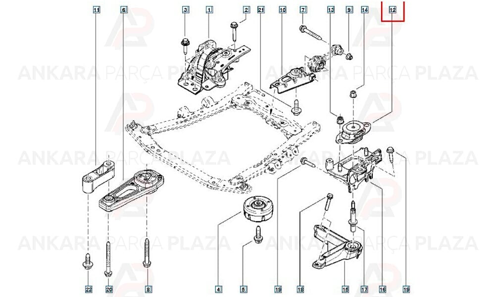 Şanzıman Takozu Kadjar Talisman Lodgy Logan Sandero Mgn4 Trf 3 Dst