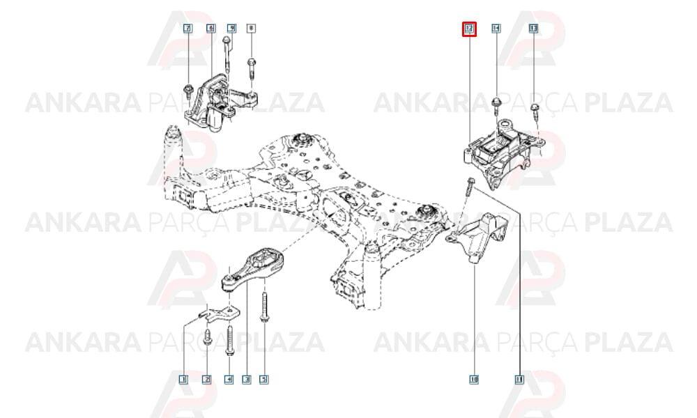 Motor Takozu Sol Şanzıman Fluence Megane 3 1,5Dcı/1,6/2,0