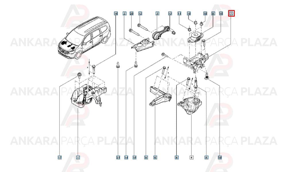 Motor Takozu ( Şanzıman Kulağı ) Clio 4 112228880R