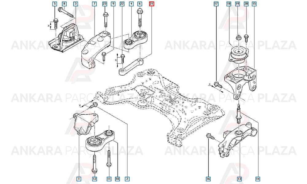 Motor Kulağı Braketli Trafic 2 112535106R