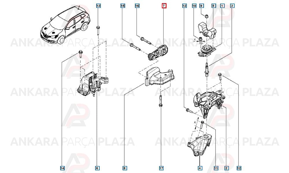 Motor Şanzıman Takozu Kadjar