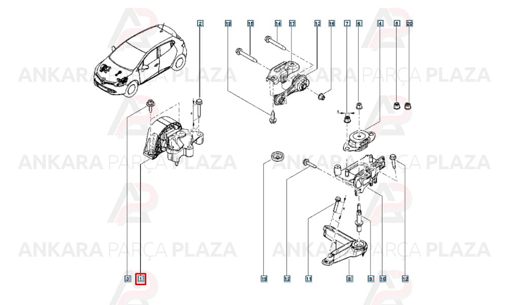 Motor Takozu Clio 4 Logan 2 Sandero 2 1.2 16V