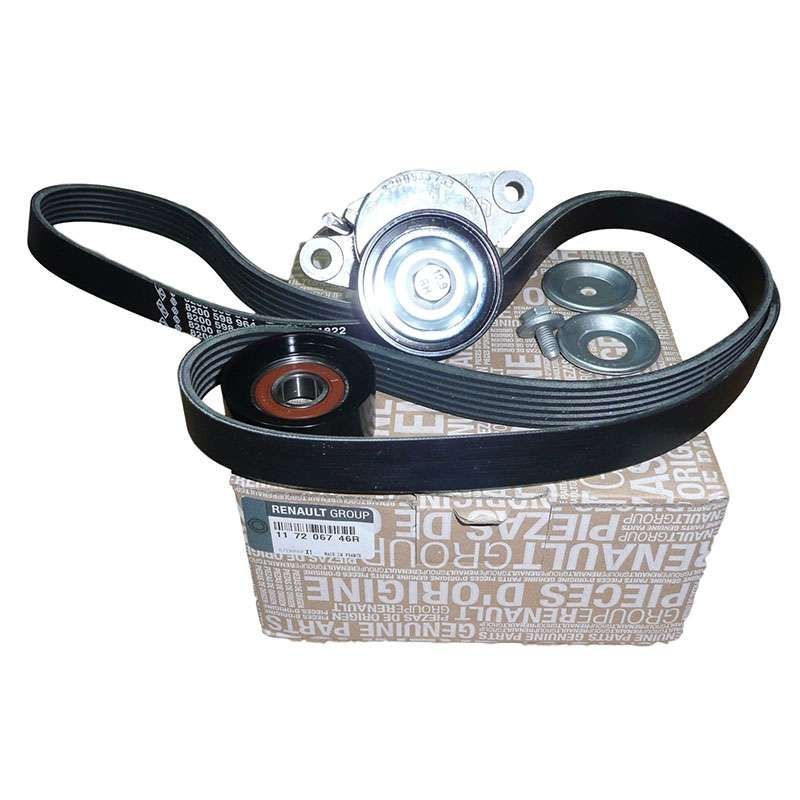Megane, Clio, Fluence Alternatör V Kayış Seti  1.6 16V Orijinal 117206746R