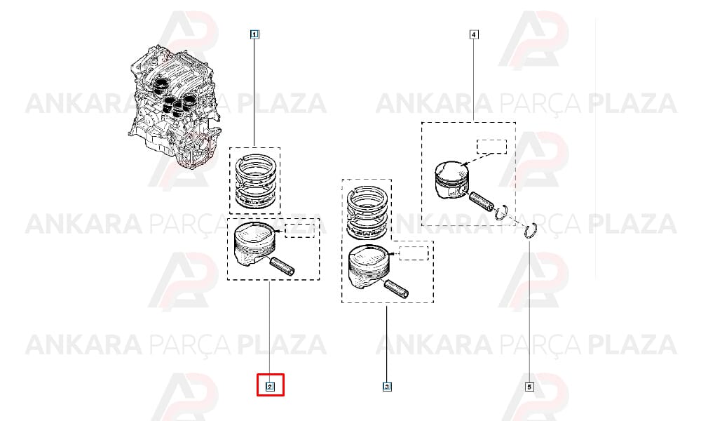 Megane 3 Scenic 1.5 Dcı 110 Hp Euro 5 Silindir Onarım Seti (Piston, Segman) Std 76 Mm Goetze