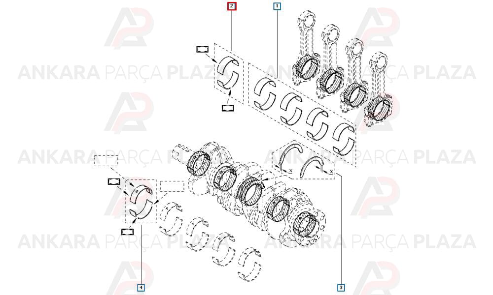 Kol Yatak Trafic 2 Koleos 2.0 Dci M9R 121502698R