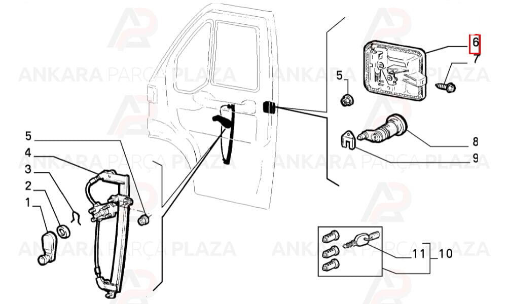 Kapı Kolu Dış Ön Fiat Ducato