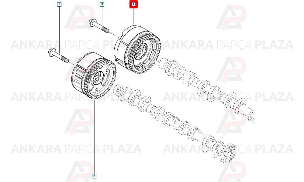 Megane 4 Fluence 1,6 16V Eksantrik Dişlisi 130252081R