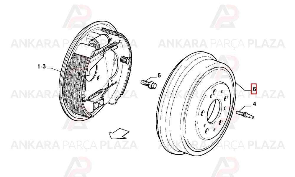 Ducato Tekerlek Fren Kampanası Arka Sağ Veya Sol 1997 - 2002 Meydan