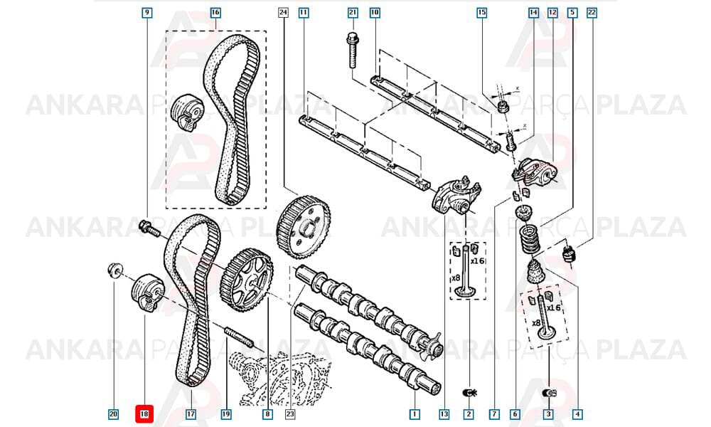 Clio Triger Kayiş Gergisi Orijinal 130705295R