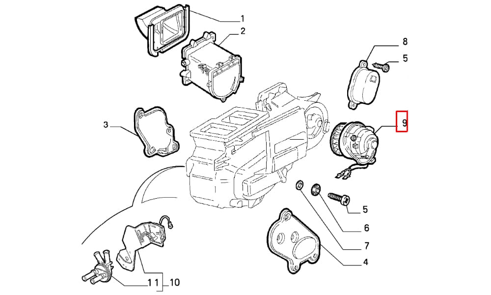 Kalorifer Motoru Fiat Punto 12V