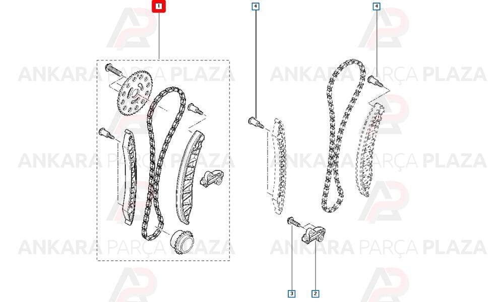 Master 3 Triger Zincir Seti Orijinal 130C11863R
