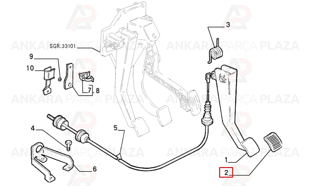 Ducato 3 Fren Debriyaj Pedal Lastiği Mtj