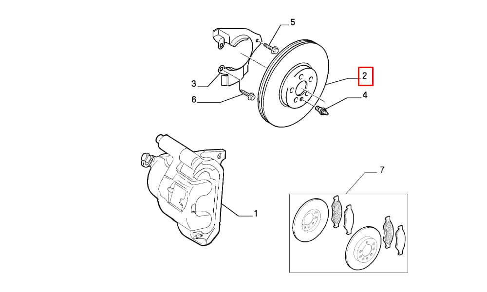 Ön Fren Disk 257Mm Fiat Scudo 1.9 Dizel