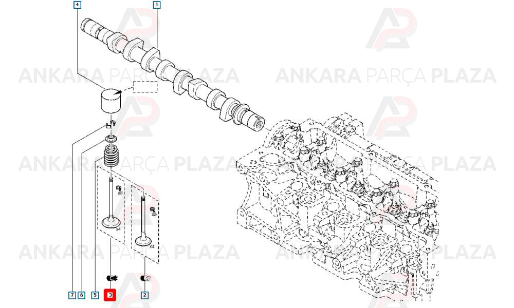Captur Clio Fluence Megane Kangoo 1.5 Dci Emme Subap Takimi K9K 132011980R