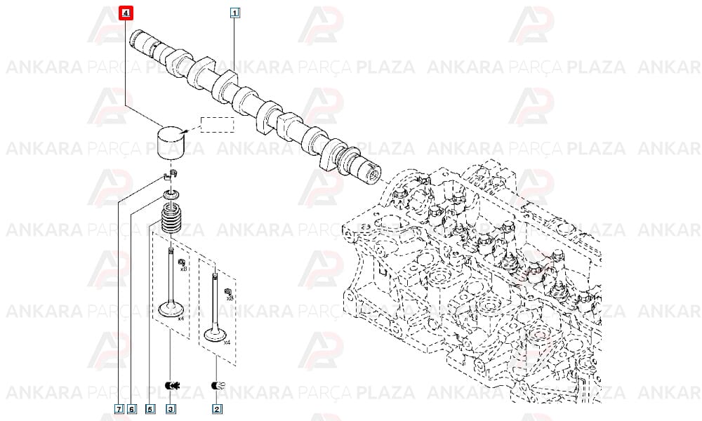 Clio Kangoo Megane 1.5 Dcı Laguna Trafic 1.9D Subap İticisi 8 Adet 7.8Mm Süpsan