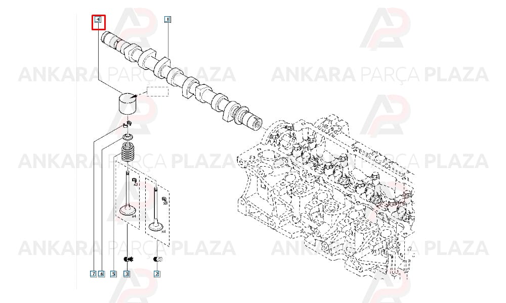 Captur Clio Dokker 1.5 Dci Subap İticisi Orijinal 132318623R