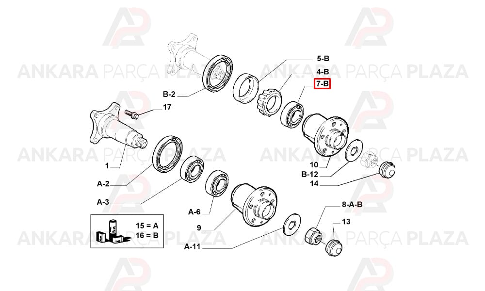 Fiat Ducato Aks Rulmanı Arka Snr