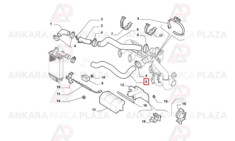 Ducato 2.8 Hdı Turbo Hortumu 1994 - 2006 Ytt