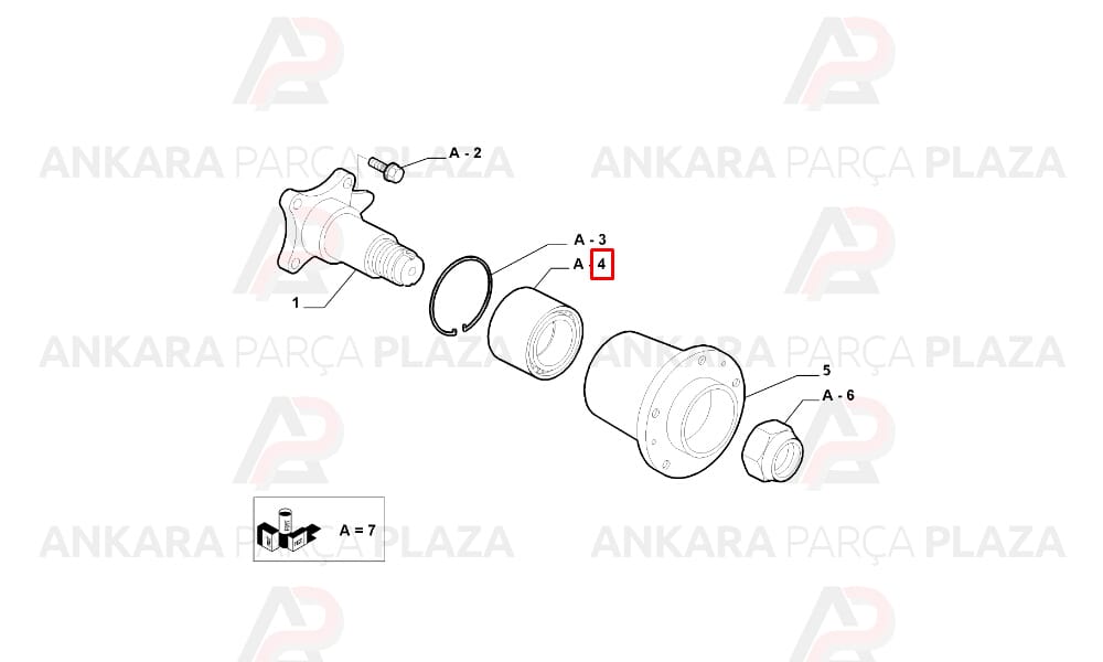 Ducato Arka Teker Rulmanı Atf