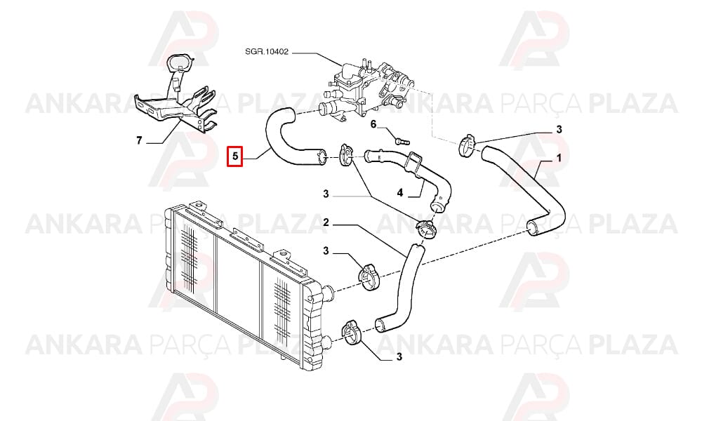 Ducato Master 2.8Td Termostat Hortumu 2002 - 2006 Meydan