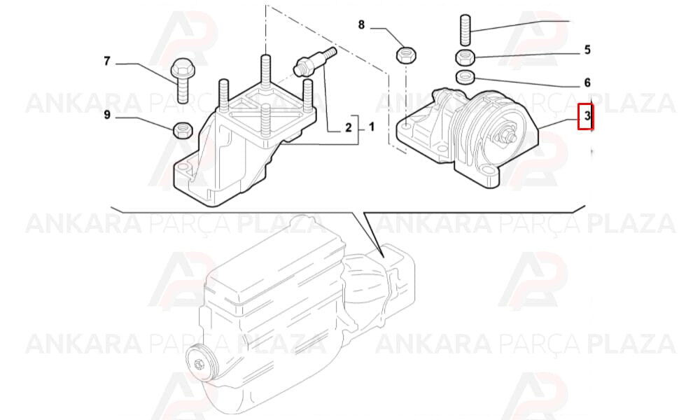 Şanzıman Üst Takozu Sol Ducato 2 2.2 2002 - 2006