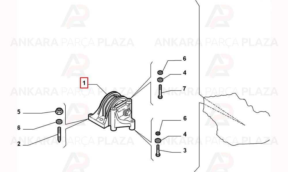 Motor Takozu Üst Sağ Tek Gövde Ducato 2.8Jtd 2.8Hdı 2002 >