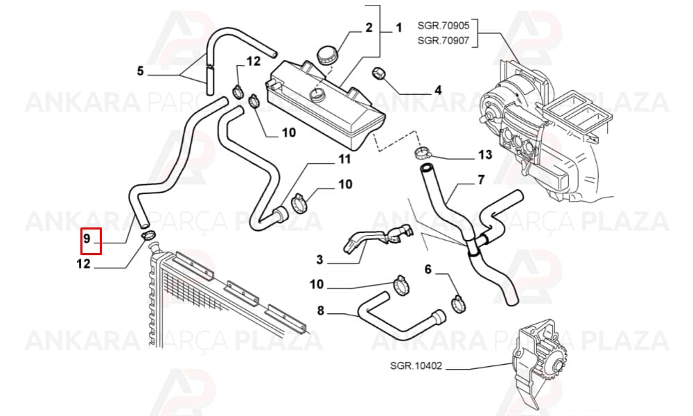 Ducato 02 - 06 Genleşme Şişe Hortumu 2.8Jtd 1340293080