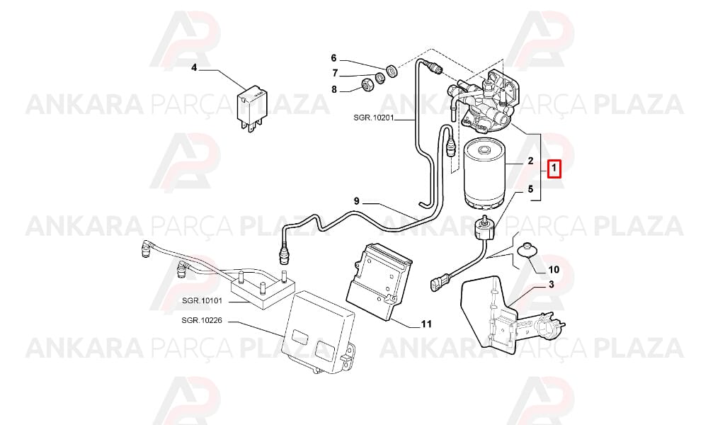 Ducato 2.0 - 2.8Jtd Hdı Mazot Filtresi Ufi