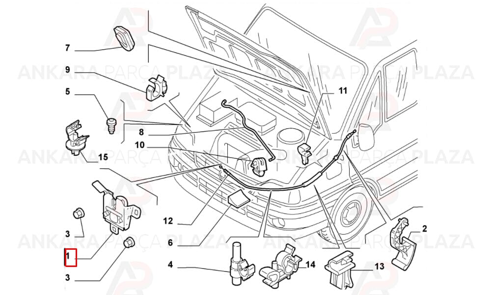 Motor Kaput Kilidi Ducato 2