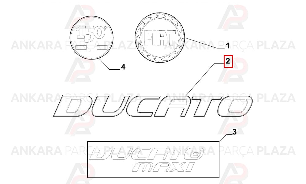 Ducato Bagaj Yazısı - Ducato - Ayhan Plastik