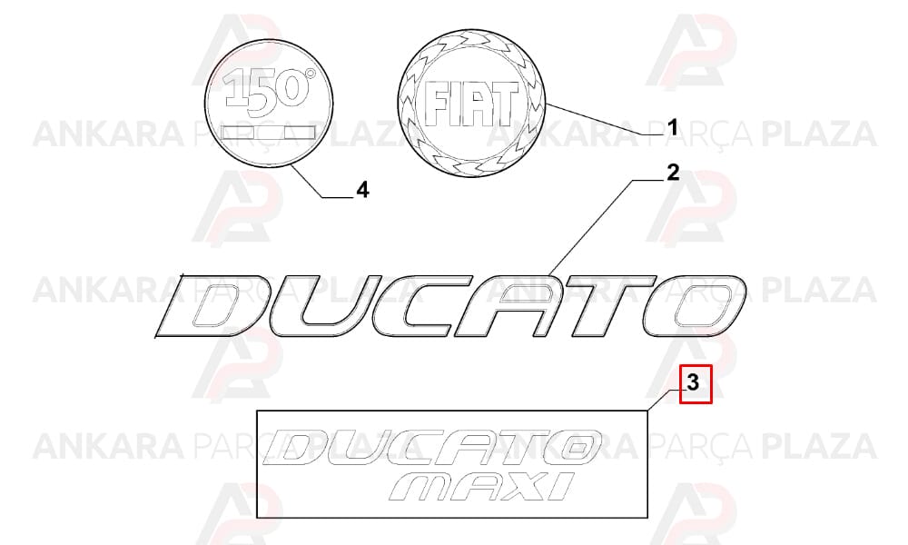 Ducato Bagaj Yazısı - Ducato Maxi - Ayhan Plastik