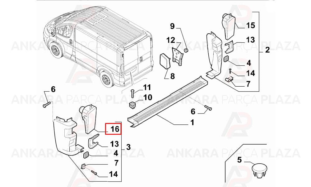 Ducato Sis Farı Arka Sol 2007 - 2014 Meydan