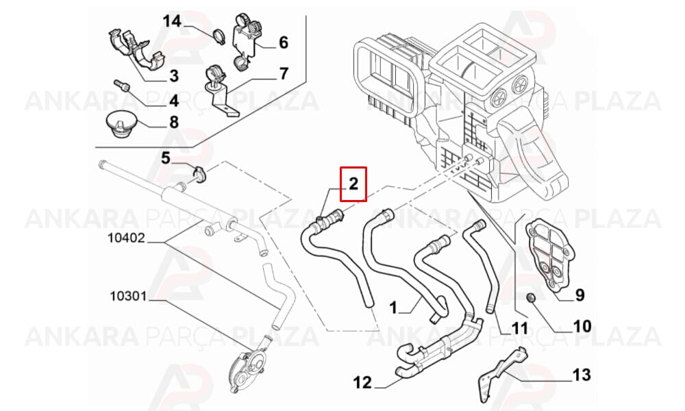 Kalorifer Hortumu Fiat Ducato 3 3.0 Jtd