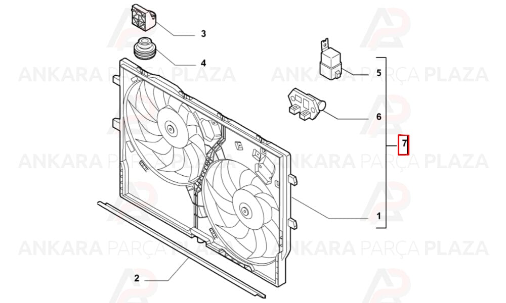 Ducato 3 2,2Hdı 100Bg Fan Motoru Klimasız / Klimalı Kale