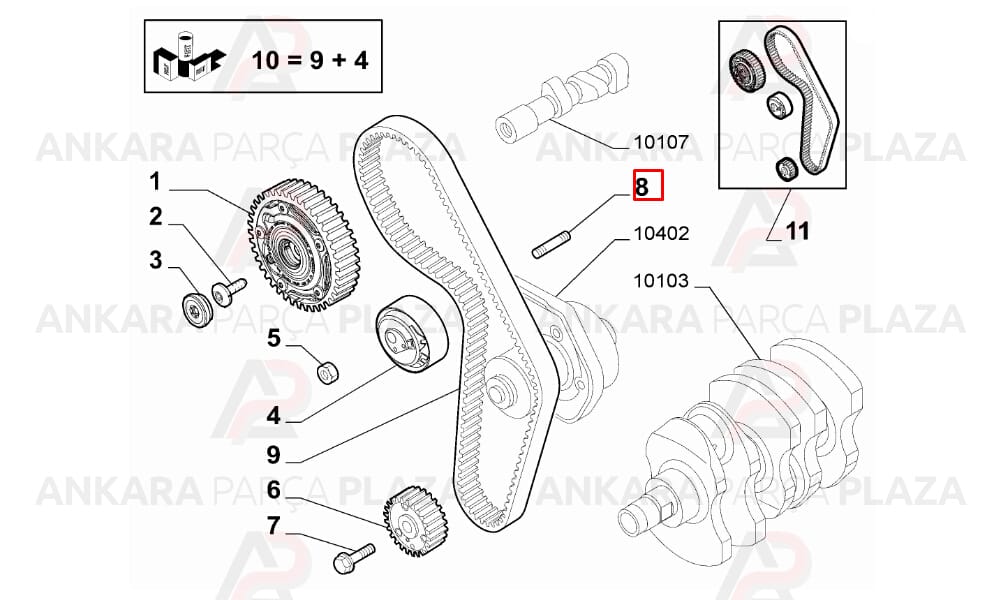 Doğan Kartal Şahin Renault 12 Egzoz Saplaması Uzun Tip Dekar