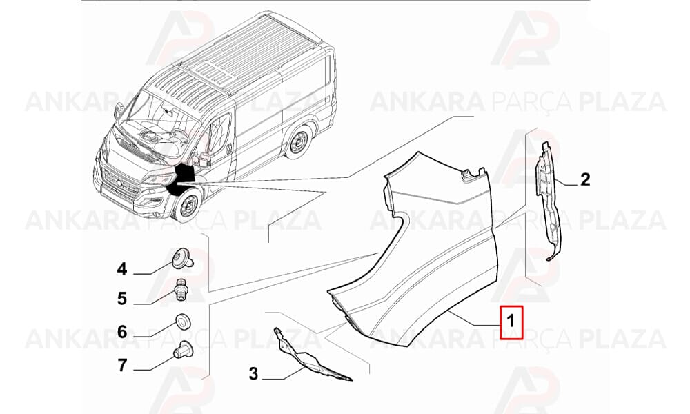 Ducato Ön Çamurluk Sol 2015 - 2022 Arası Meydan