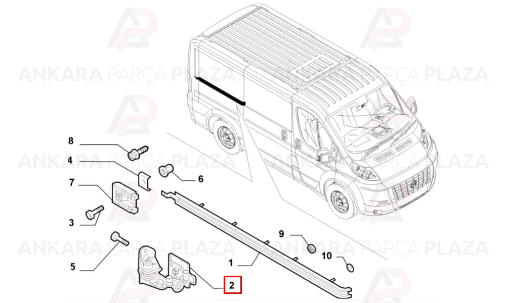 Ducato Sürgülü Kapı Ray Makarası 2006 Sonrası Dekar