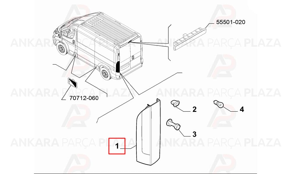 Ducato 3 Stop Lambası Duysuz Sağ 2013 Sonrası Mars