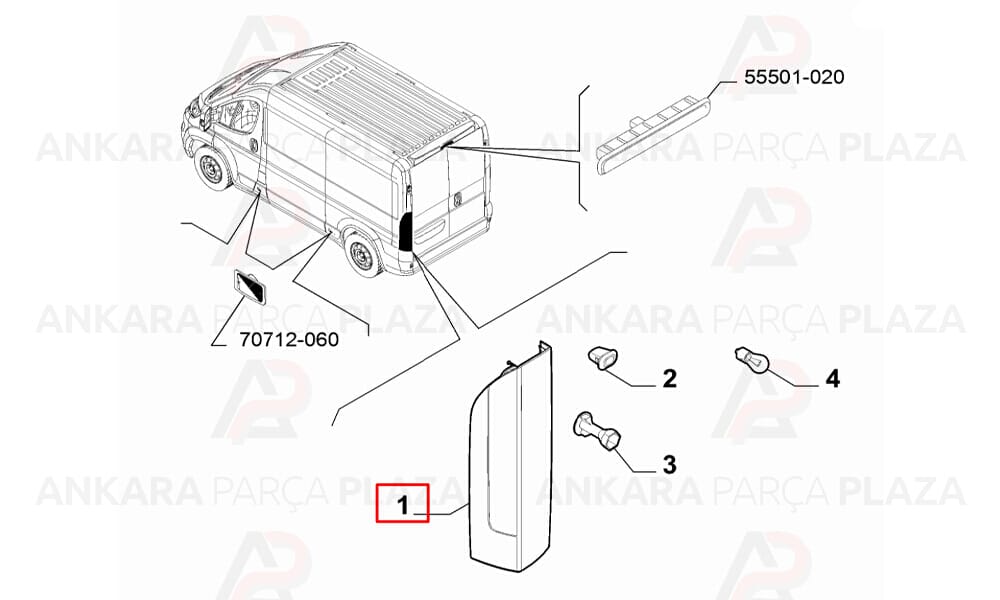 Ducato 3 Stop Lambası Duysuz Sol 2013 Sonrası Mars