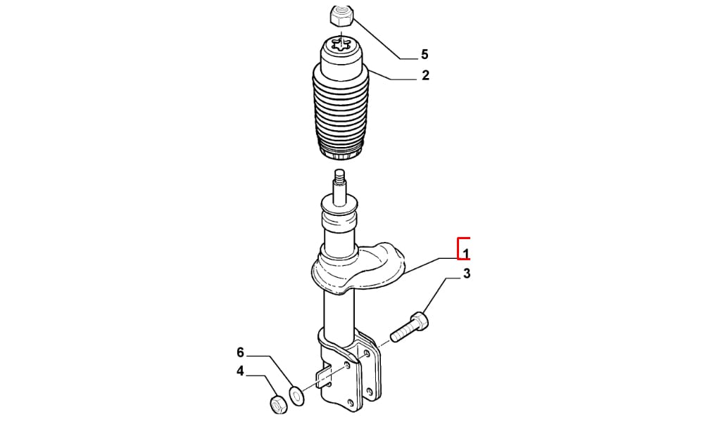 Ön Amortisör Fiat Scudo, Jumpy 1996 - 2006