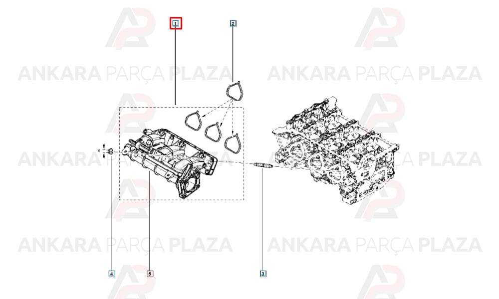 Yeni Sandero Clio 4 Captur 0.9 Tce Emme Manifoldu 140032844R